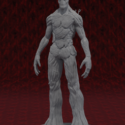 Groot_frente.png Archivo STL Groot・Plan para descargar y imprimir en 3D, Pandora3d