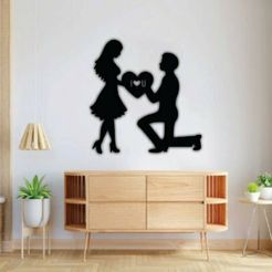 Bride-Groom3-1.jpg STL file Love : Bride, Groom・Template to download and 3D print