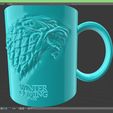 3.4.jpg STL file Game Of Thrones Stark Coffee Mug・3D print design to download
