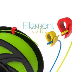 Filament-Clip.jpg Free STL file Filament Clip・3D print model to download