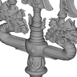 Shuang Long San Cha Ji -04-PNG.png Tridente cinese classico a doppio dragone