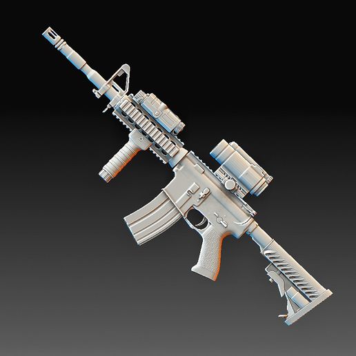 AR - 15 Rifle - 3D model önizlemesi