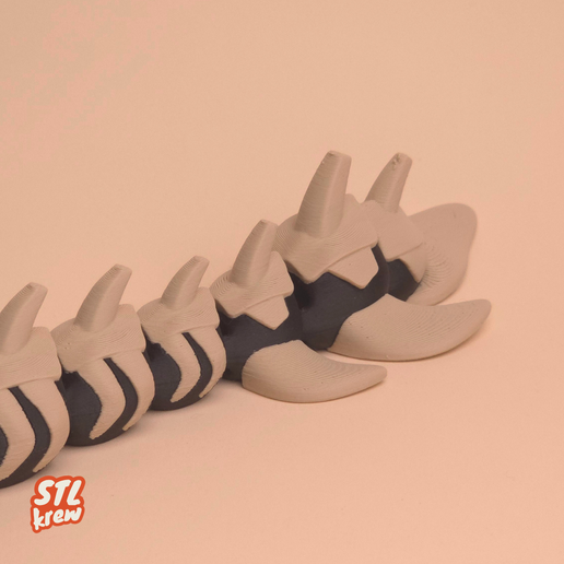 9.png Articulated dragon halloween skull edition