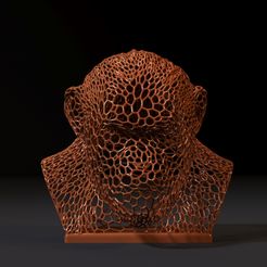 10007.jpg Fichier 3D Buste de singe・Modèle à télécharger et à imprimer en 3D
