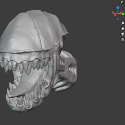 cescala.jpg STL-Datei Alienkopf ohne Augen・3D-Druckvorlage zum Herunterladen