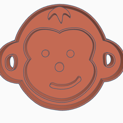 Monkey-image.png STL file Monkey Cookie Cutter・3D printing template to download, triformdesigns