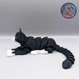 3D file Flexi Cat, Print-in-Place, Articulated Kitty 🐱・Template to  download and 3D print・Cults