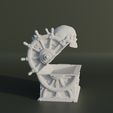 4.jpg Skull Treasure Box Dice Box Pattern 3D print model