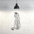 31608880db7abb47e3f6a5d6afe3b90f_display_large.jpg Cat wall sculpture 2D