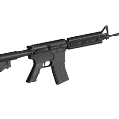 1.png OBJ file M4 RIFLE・3D printer model to download