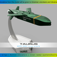 taurus.png TAURUS KEPD 350 cruise missile HIGH QUALITY 3D PRINT MODEL