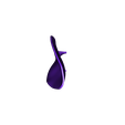 lateral_left_petal.stl violet lamp
