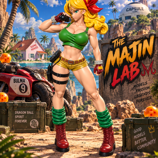 LIFE-SIZE LAUNCH (BLONDE-HAIRED, TRIGGER-HAPPY) 1740mm 256X CUT