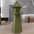 HighQuality2.png 3D Lighthouse with Stl Files and Gifts for Him & Lighthouse Art, 3D Printing, One of a Kind, 3D Printed Decor, Digital Art, Lighthouse Print