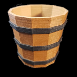 WoodenBasketPainted.png -Datei Wooden Basket Bucket herunterladen • Objekt zum 3D-Drucken, DigitalNorth3D