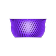 Spiral_Bowl_45.stl Spiral Fluted Bowls