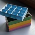 IMG_3201.jpg Free STL file Stacking storage boxes for small items・Object to download and to 3D print