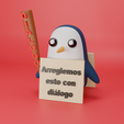 123.png Pingui Meme-Multicolor