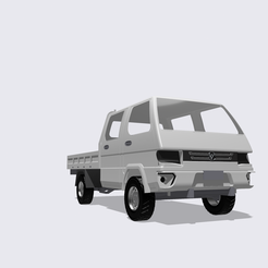 IMG_2454.png 3D Model of Double Cab Pickup Truck with Cargo Box - Inspired by Foton Doble
