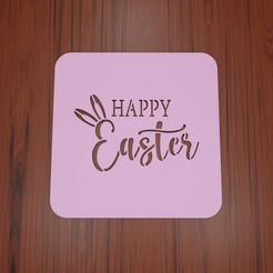 HappyEaster004-Stencil.jpg Archivo STL Stencil HAPPY EASTER DAY #4・Diseño imprimible en 3D para descargar