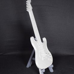 DSC_0552.jpg STL file Miniature guitar and its stand・3D printer model to download