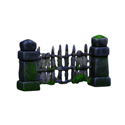 model.png stylized stone fence no.4