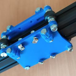 IMG_20200824_192926.jpg Free STL file Adjustable Carriage for V-Slot 2040 (15mm wheels)・3D print design to download