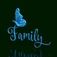 Family-Mariposa-II.png Eternal Bond: Cursive 'Family' sign with Butterfly II