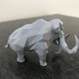 IMG_2334.JPG Download STL file Low-poly mammoth • 3D printable object, WONGLK519