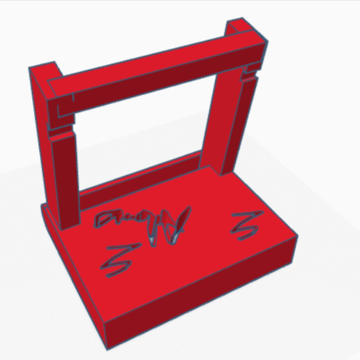 Double phone stand for phone 3D model