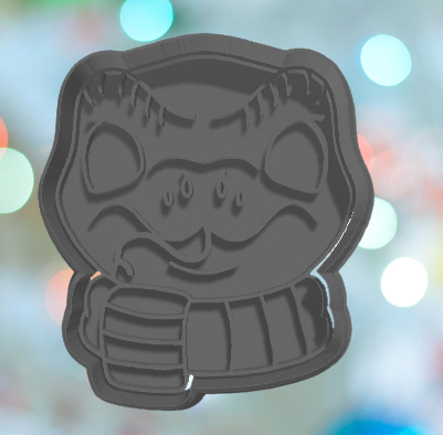 🏠 Harry Potter House Animals Slytherin Snake With Scarf Cookie