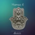01.jpg Hamsa Hand symbol 3D model relief 04
