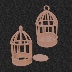 cage.jpg Bird Cage Keychain