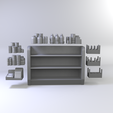 MarketStall7.png Файл STL Продуктовый киоск с припасами・3D-печатный дизайн для загрузки