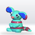 Rattie-the-amazing-digital-circus2.png Rattie The Amazing Digital Circus 3D Model Stl file 3mf Multicolor No support Fanart