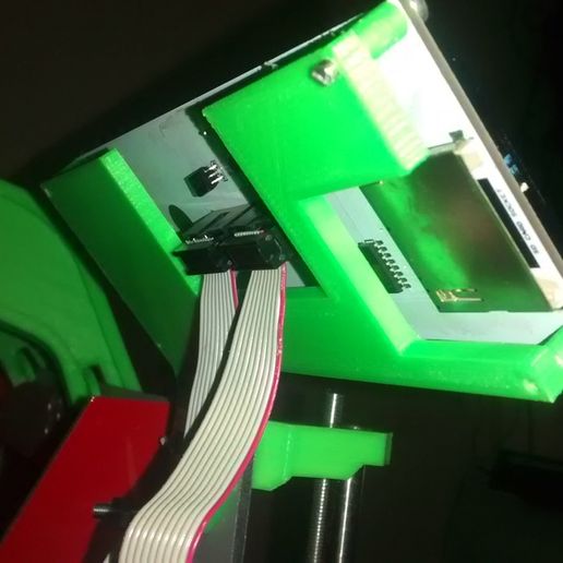 LCD Mount White Geeetech 3D model
