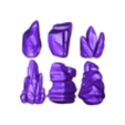 6 Stones.obj Rock Pack – 6 Stone Models for Printing Vol.1