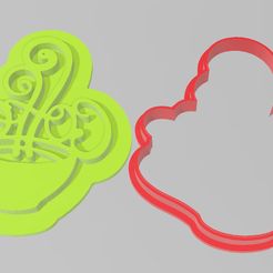 coffe.jpg STL file coffee cup cookie cutters・Model to download and 3D print