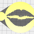 Lips.png Lip stencil for airbrush