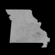 4.png Topographic Map of Missouri – 3D Terrain