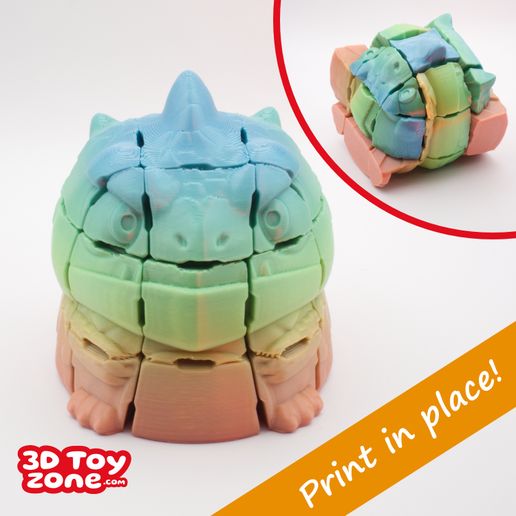 6DanyTheDinoA_3DToyZone.jpg Головоломка-кубик #5 - Print In Place - Dany the Dino