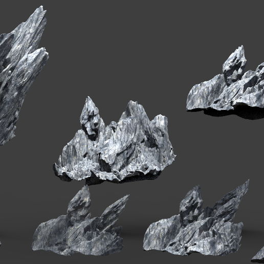 Sharp Rock Collection 1 3D model