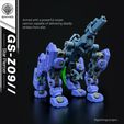 GS-Z09-Sagittarius-2.jpg GS-Z09 // Star Piercer - Modular 3D-Printed Mecha || 18cm || Sci-fi Robot Toy Figure