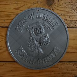 Sons_of_Anarchy_disque03.jpg Free STL file Sons of Anarchy circle plate・3D printable object to download