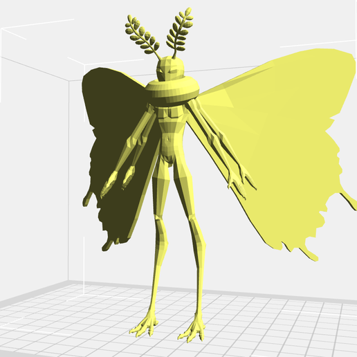 🎨 Mothman Art・Free STL File for 3D printing・Cults