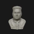 02.jpg 3D Sculpture of Kim Jong un 3D print model