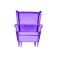 Ikea_armchair.stl Sofa and chair