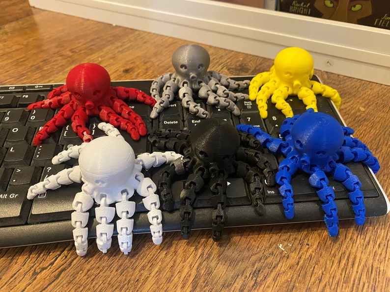 3D printed Cute Mini Octopus • made with Prusa i3 MK3S+・Cults