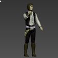 ScreenShot500.jpg Star Wars .stl Han Solo .3D action figure .OBJ Kenner style.