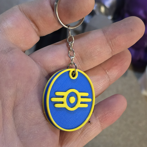 🗝️ Fallout Vault-Tec Keychains・ STL File for 3D printing・Cults